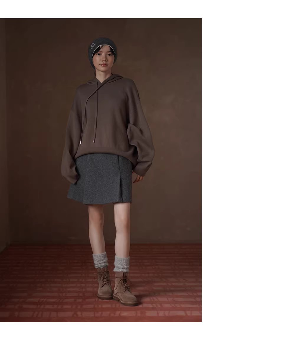 遠紅外線升溫科技纖維可機洗立體連帽寬鬆針織顯瘦上衣女,遠紅外線升溫科技纖維可機洗立體連帽寬鬆針織顯瘦上衣女,HBEW1140,遠紅外線升溫科技纖維可機洗立體連帽寬鬆針織顯瘦上衣女,連帽抽繩,舒適面料