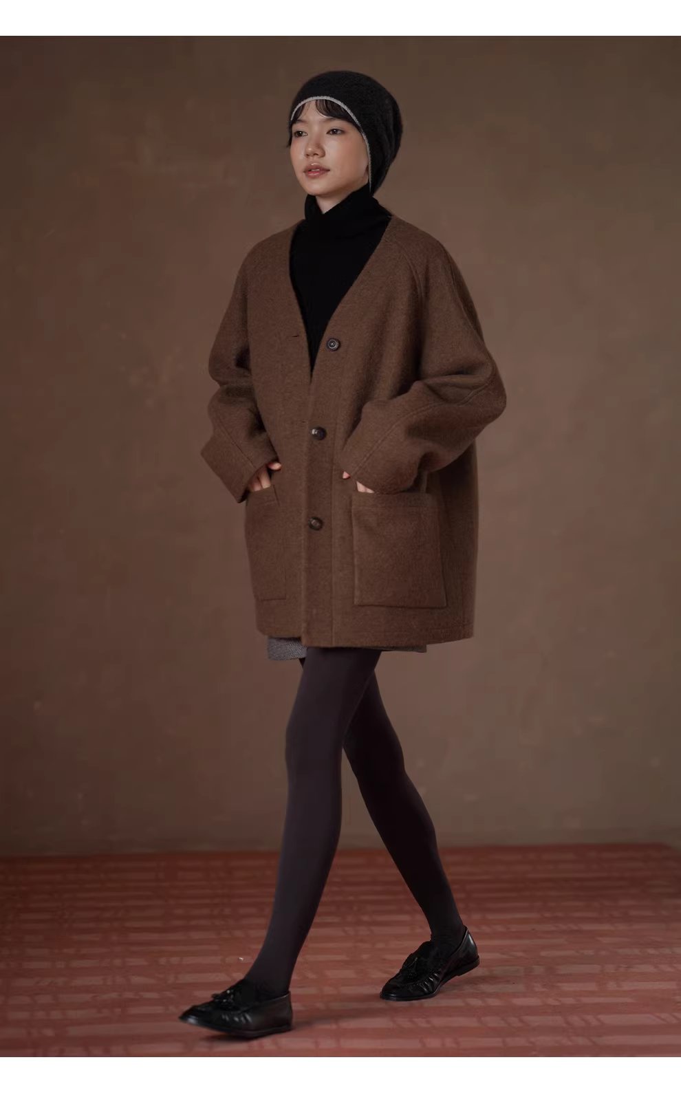 100羊毛無縫一體工藝寬鬆堆領保暖顯瘦坑條針織上衣女,100羊毛無縫一體工藝寬鬆堆領保暖顯瘦坑條針織上衣女,HBEW1164,100羊毛無縫一體工藝寬鬆堆領保暖顯瘦坑條針織上衣女,無縫一體,羊毛100%