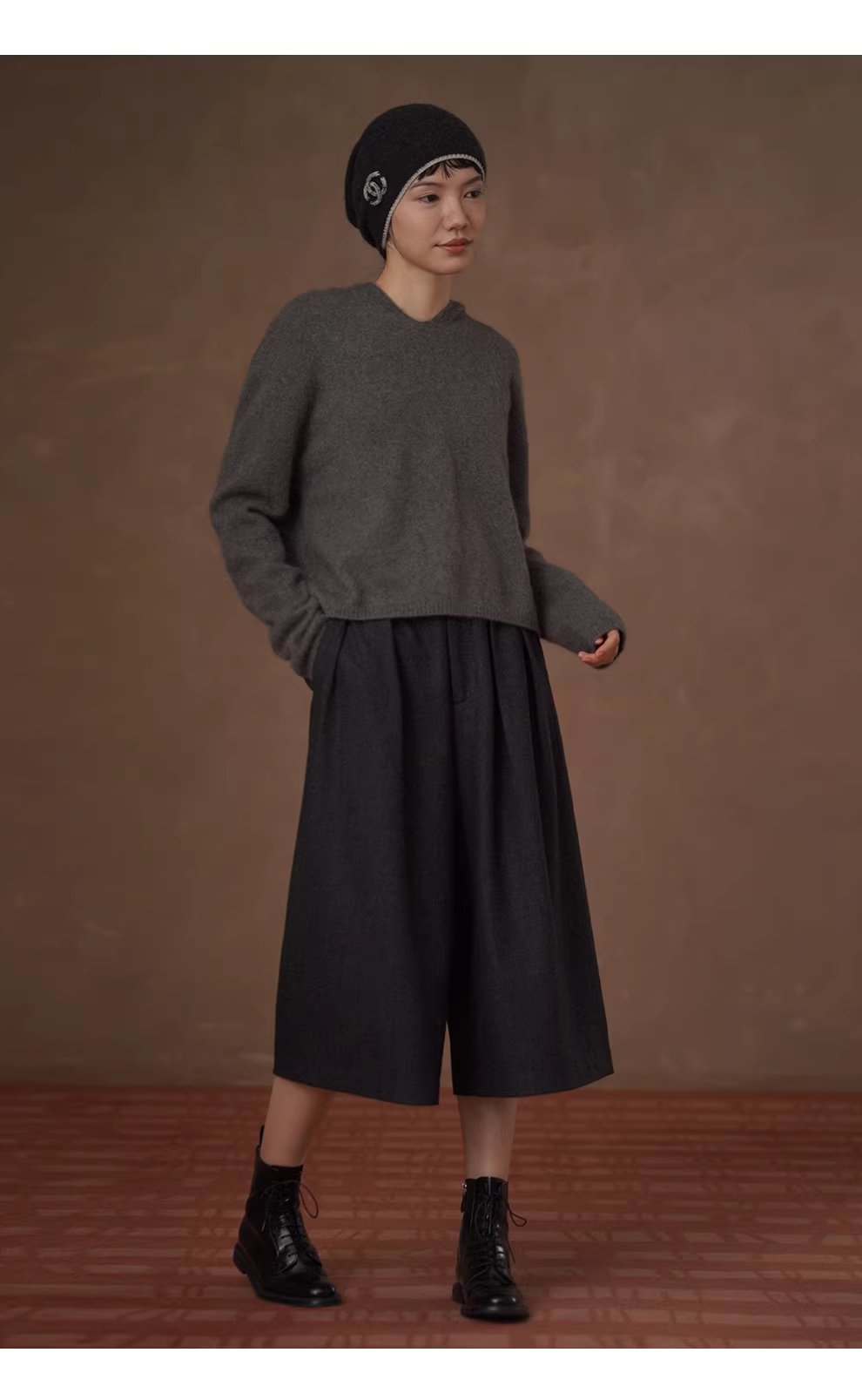 敦克信箱40羊毛斜紋法蘭尼直筒高腰顯瘦通勤八分褲女,敦克信箱40羊毛斜紋法蘭尼直筒高腰顯瘦通勤八分褲女,HBEW3061,敦克信箱40羊毛斜紋法蘭尼直筒高腰顯瘦通勤八分褲女,日常通勤,羊毛混紡