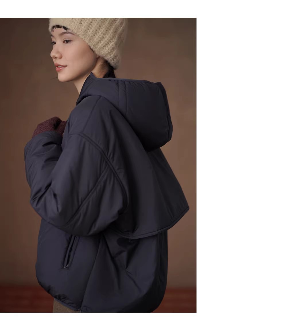 戶外愛好者狂熱一體成型連帽棉衣疊穿寬鬆保暖休閒上衣女,戶外愛好者狂熱一體成型連帽棉衣疊穿寬鬆保暖休閒上衣女,HBEW1183,戶外愛好者狂熱一體成型連帽棉衣疊穿寬鬆保暖休閒上衣女,半開連帽,輕薄舒適