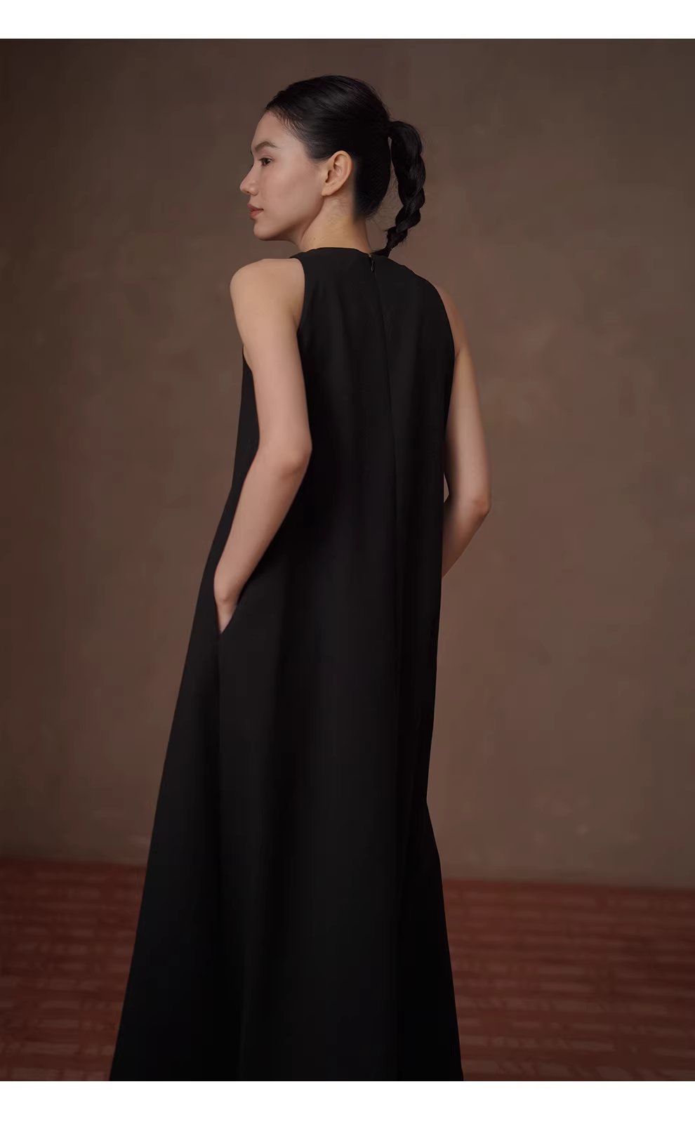 搖曳步履優雅A字顯瘦廓形圓領背心長款通勤垂感洋裝,搖曳步履優雅A字顯瘦廓形圓領背心長款通勤垂感洋裝,HBFS7009,搖曳步履優雅A字顯瘦廓形圓領背心長款通勤垂感洋裝,親膚舒適,簡約剪裁