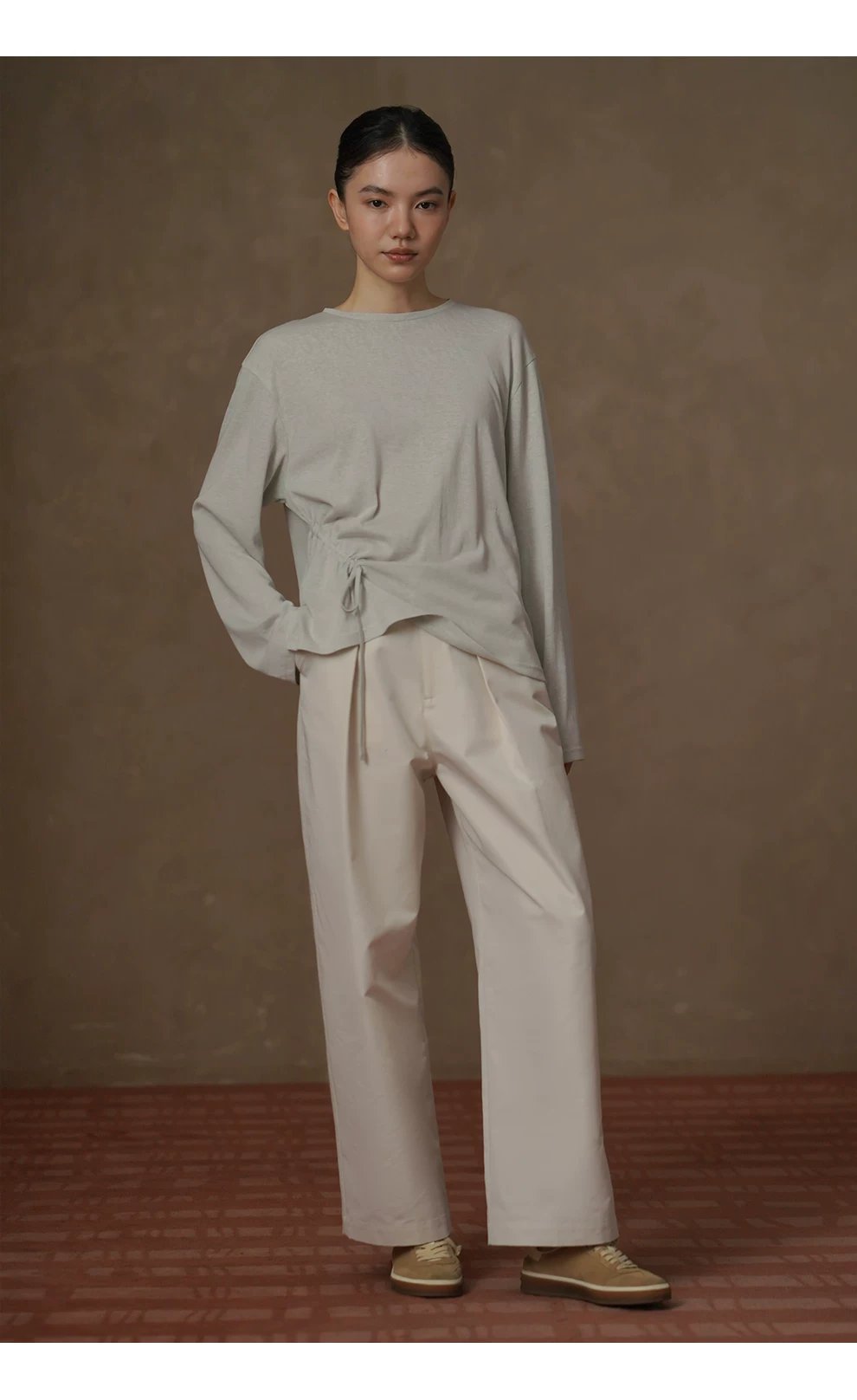 日常嚴選斜紋紗卡棉挺括寬鬆顯瘦遮肉高腰直筒休閒長褲,日常嚴選斜紋紗卡棉挺括寬鬆顯瘦遮肉高腰直筒休閒長褲,HBFS3004,日常嚴選斜紋紗卡棉挺括寬鬆顯瘦遮肉高腰直筒休閒長褲,挺版有型,調節褲頭