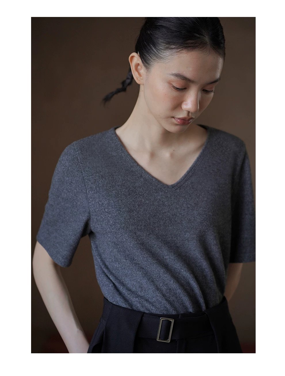 軟糯雲感T恤微寬鬆彈性V領基礎款不挑人百搭短袖上衣女,軟糯雲感T恤微寬鬆彈性V領基礎款不挑人百搭短袖上衣女,HBFS1027,軟糯雲感T恤微寬鬆彈性V領基礎款不挑人百搭短袖上衣女,貼身不悶,耐穿抗皺