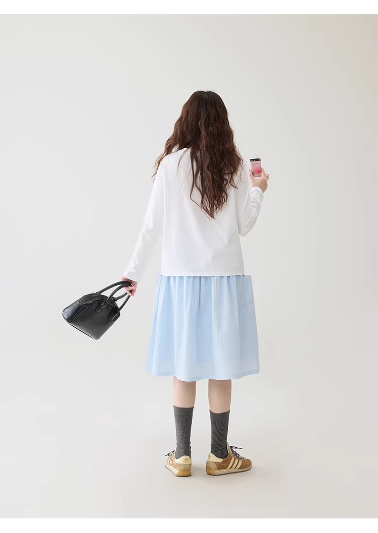 漫畫感線條圖案繡花T恤女春季新款純棉圓領上衣,漫畫感線條圖案繡花T恤女春季新款純棉圓領上衣,HBFS1030,漫畫感線條圖案繡花T恤女春季新款純棉圓領上衣,童趣印花,全棉面料