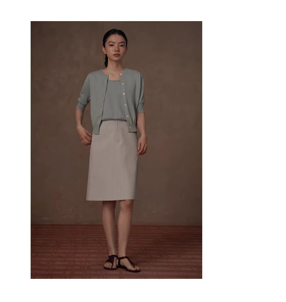 明朗輕鹽系100棉針織寬鬆顯瘦開襟衫背心休閒減齡兩件女,明朗輕鹽系100棉針織寬鬆顯瘦開襟衫背心休閒減齡兩件女,HBFS1057,明朗輕鹽系100棉針織寬鬆顯瘦開襟衫背心休閒減齡兩件女,鹽系穿搭,全棉面料