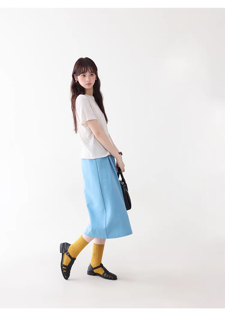 扭結圓領棉麻感條紋T恤女夏季新款寬鬆短袖上衣,扭結圓領棉麻感條紋T恤女夏季新款寬鬆短袖上衣,HBFS1089,扭結圓領棉麻感條紋T恤女夏季新款寬鬆短袖上衣,條紋造型,棉麻材質