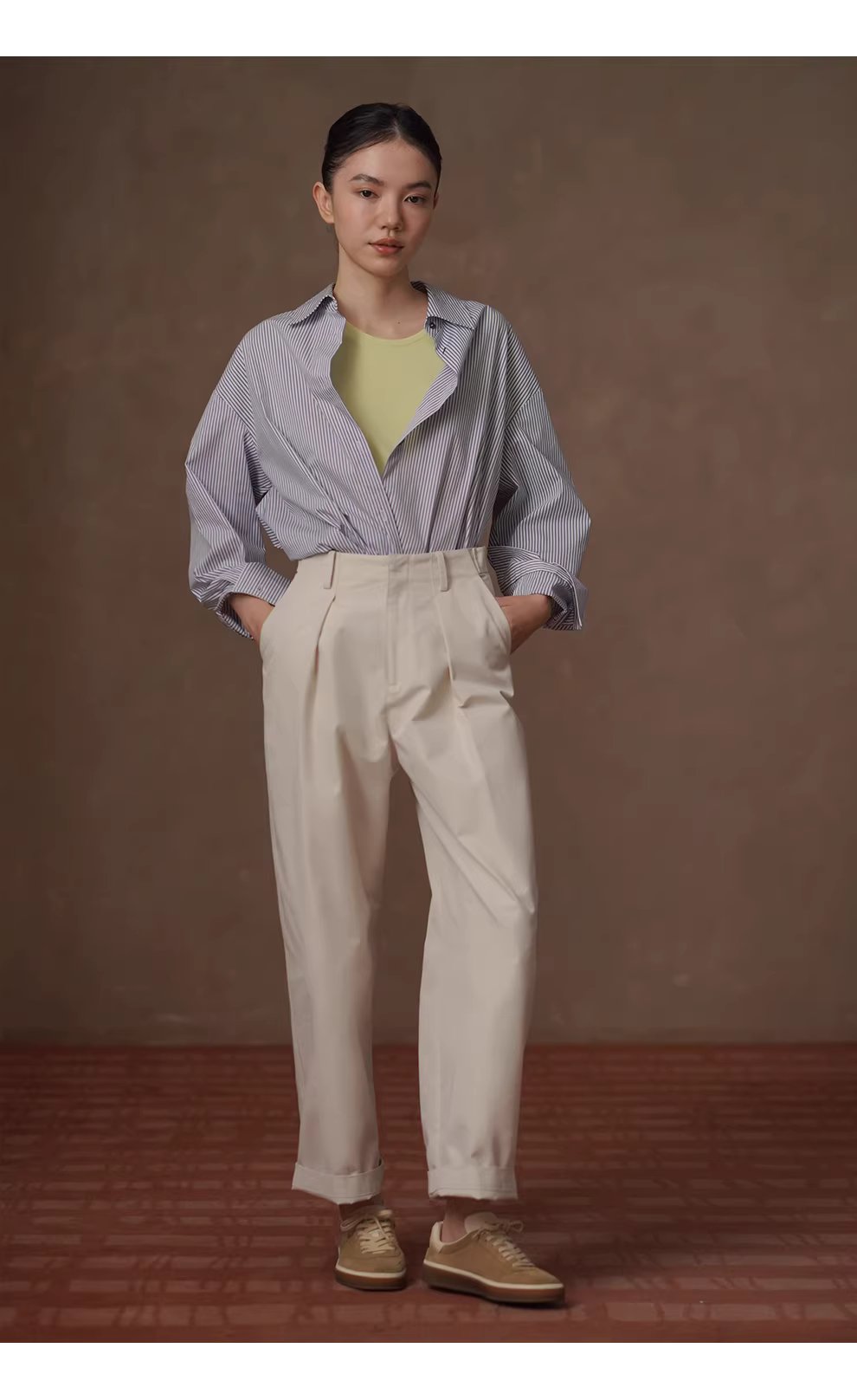 清新法式藍白條紋親膚棉感通勤寬鬆顯瘦疊穿翻領襯衫女,清新法式藍白條紋親膚棉感通勤寬鬆顯瘦疊穿翻領襯衫女,HBFS1093,清新法式藍白條紋親膚棉感通勤寬鬆顯瘦疊穿翻領襯衫女,親敷不易皺,版型俐落