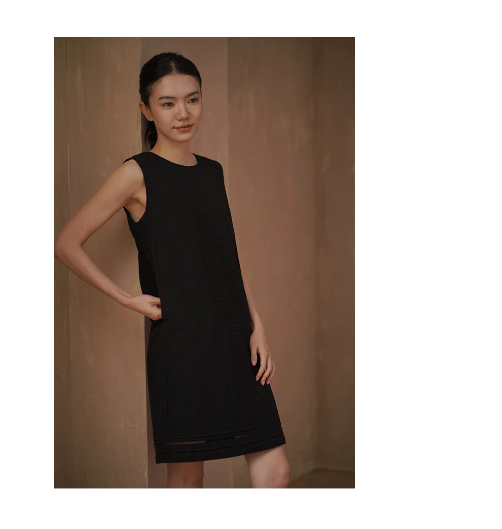 簡約萊賽爾棉寬鬆直筒圓領短洋裝下擺鏤空花邊裙子,簡約萊賽爾棉寬鬆直筒圓領短洋裝下擺鏤空花邊裙子,HBFS7047,簡約萊賽爾棉寬鬆直筒圓領短洋裝下擺鏤空花邊裙子,涼感不悶,清爽俐落