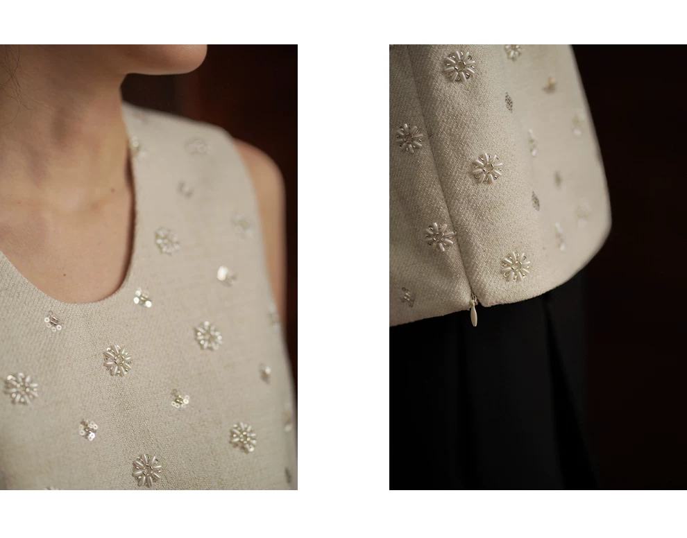 重磅手工釘珠無袖U領寬鬆貴氣千金氣質上衣顯瘦無袖背心,重磅手工釘珠無袖U領寬鬆貴氣千金氣質上衣顯瘦無袖背心,HBFS1109,重磅手工釘珠無袖U領寬鬆貴氣千金氣質上衣顯瘦無袖背心,小香名媛,亮片珠珠