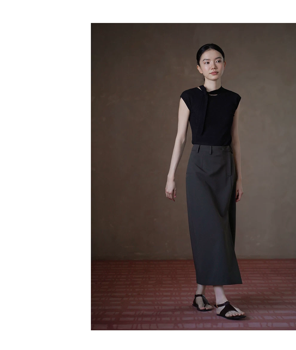 不出錯通勤半身裙俐落簡約品質垂感顯瘦高腰西裝裙女,不出錯通勤半身裙俐落簡約品質垂感顯瘦高腰西裝裙女,HBFS2023,不出錯通勤半身裙俐落簡約品質垂感顯瘦高腰西裝裙女,寬腰不勒,直筒開岔