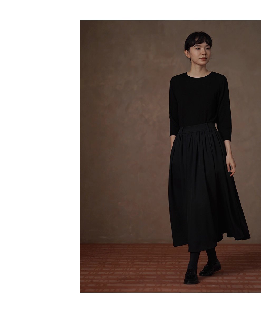 細膩呵護基礎內搭簡約柔軟羊毛混紡捲邊設計針織上衣女