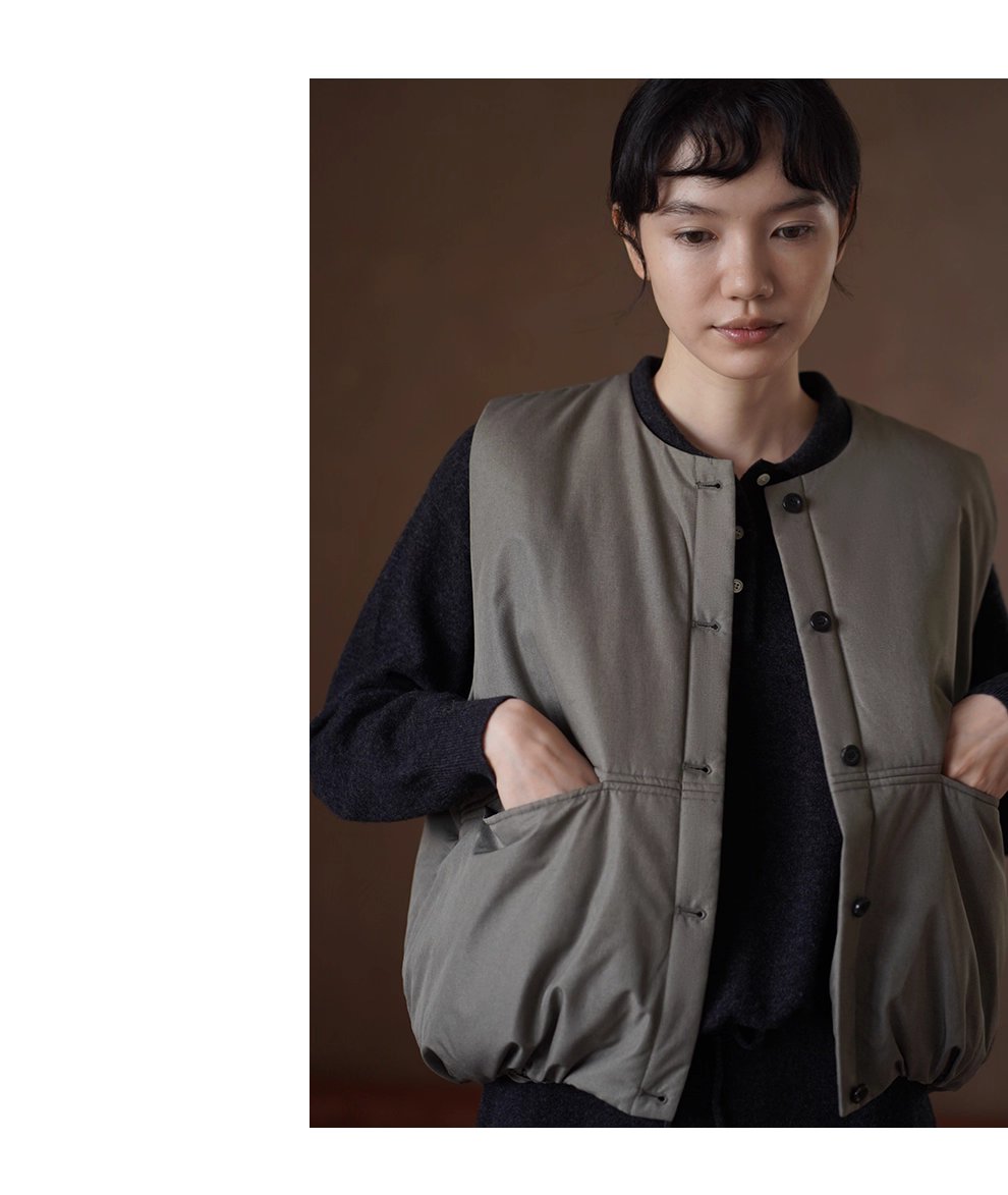 輕量保暖馬甲寬鬆H身型短款疊穿搭檔休閒圓領棉服外套女