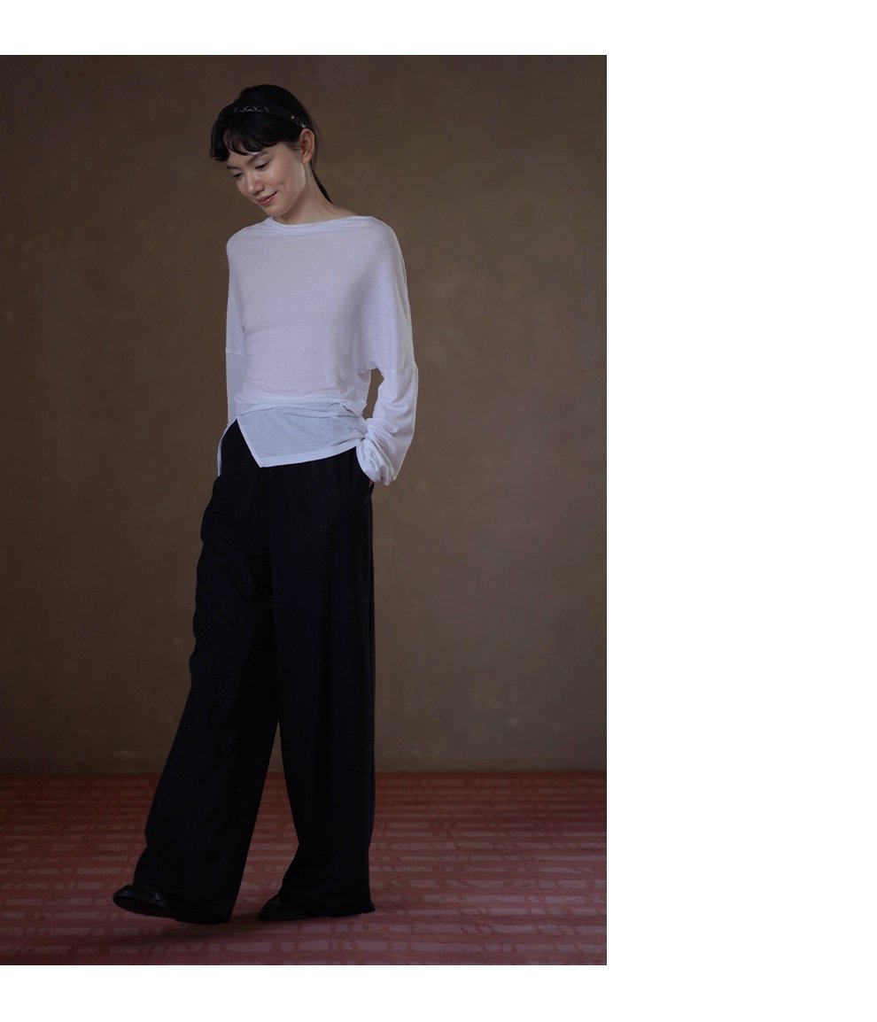 完美包容度長褲鬆緊牛筋高腰不挑人寬鬆垂爽顯瘦通勤褲