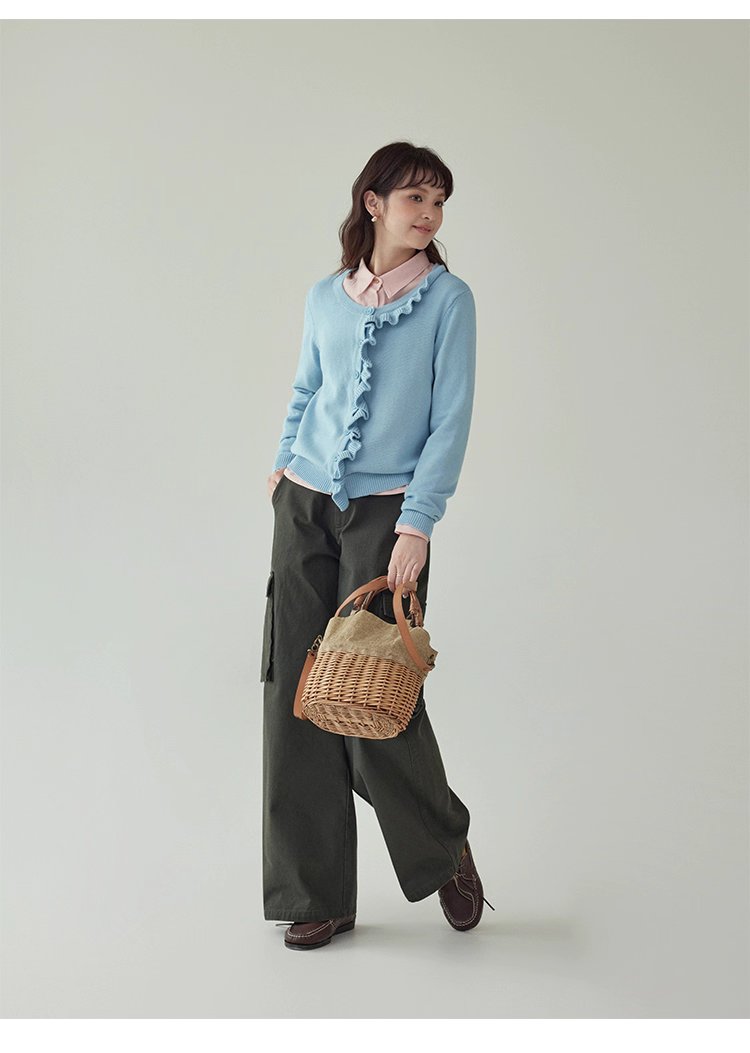 繫帶高腰純棉直筒休閒褲女秋季新款百搭工裝長褲,繫帶高腰純棉直筒休閒褲女秋季新款百搭工裝長褲,HBEW3026,繫帶高腰純棉直筒休閒褲女秋季新款百搭工裝長褲,高腰直筒,全棉面料