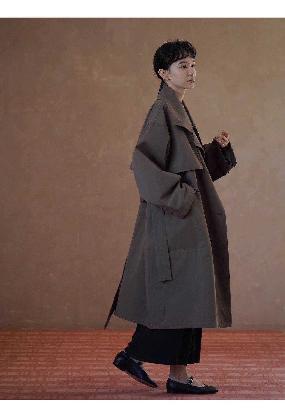 進階優雅巨顯瘦氣質蕩領彈性合身洋裝通勤長裙女