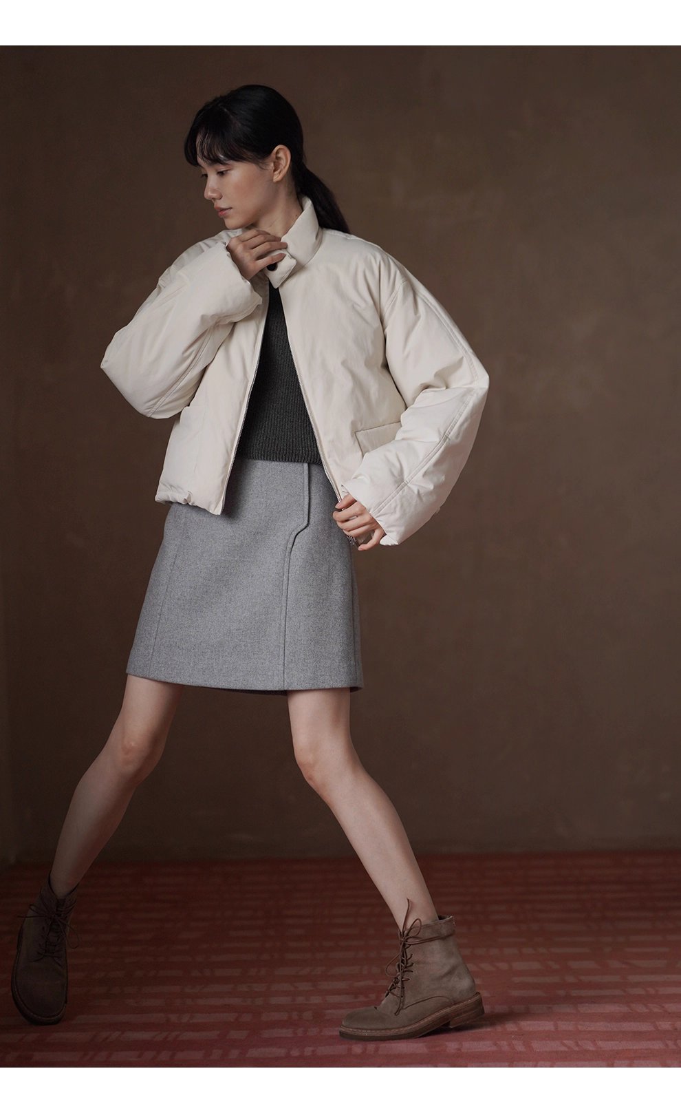 高品質高密防風羽絨衣立領保暖短款新國標90白鴨絨外套,高品質高密防風羽絨衣立領保暖短款新國標90白鴨絨外套,HBEW5098,高品質高密防風羽絨衣立領保暖短款新國標90白鴨絨外套,立領防風,白鴨絨