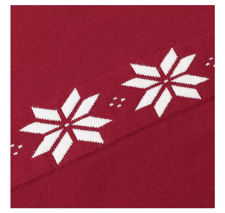 減齡紅色木耳邊雪花針織衫女冬新款內搭長袖上衣,減齡紅色木耳邊雪花針織衫女冬新款內搭長袖上衣,HBEW1152,減齡紅色木耳邊雪花針織衫女冬新款內搭長袖上衣,木耳邊,雪花針織