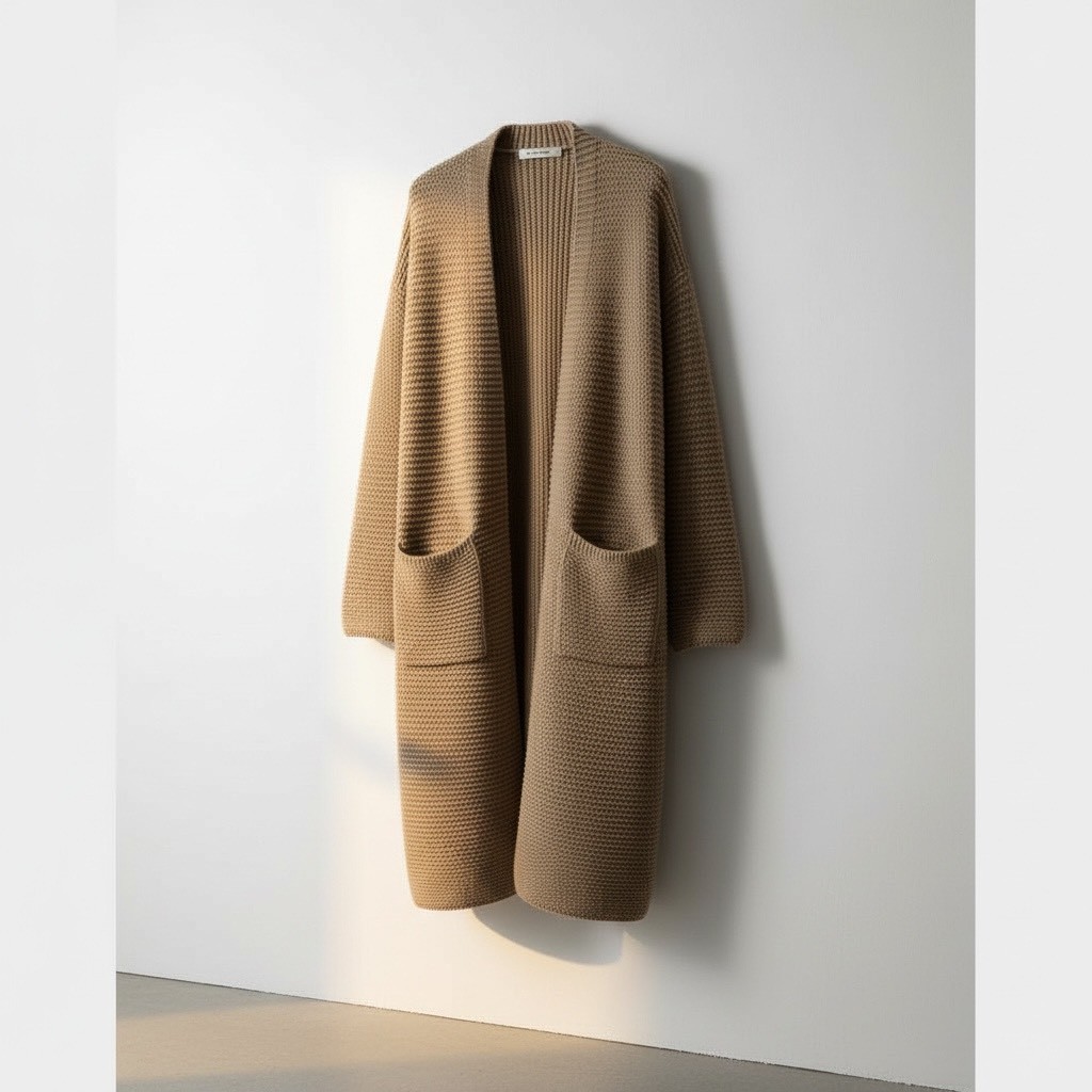 粗線加厚款毛衣外套秋冬慵懶風口袋針織開襟衫,粗線加厚款毛衣外套秋冬慵懶風口袋針織開襟衫,5W165014,粗線加厚款毛衣外套秋冬慵懶風口袋針織開襟衫,百搭實穿,粗針設計