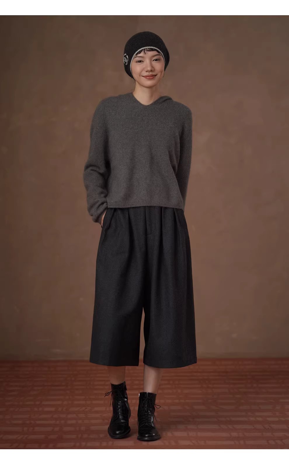 敦克信箱40羊毛斜紋法蘭尼直筒高腰顯瘦通勤八分褲女,敦克信箱40羊毛斜紋法蘭尼直筒高腰顯瘦通勤八分褲女,HBEW3061,敦克信箱40羊毛斜紋法蘭尼直筒高腰顯瘦通勤八分褲女,日常通勤,羊毛混紡