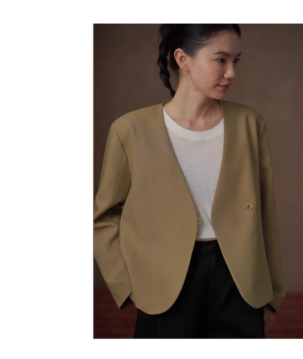 高階雅痞配色西裝ju顯白廓形寬鬆顯瘦不挑人通勤外套女,高階雅痞配色西裝ju顯白廓形寬鬆顯瘦不挑人通勤外套女,HBFS5002,高階雅痞配色西裝ju顯白廓形寬鬆顯瘦不挑人通勤外套女,一粒扣設計,抗皺面料