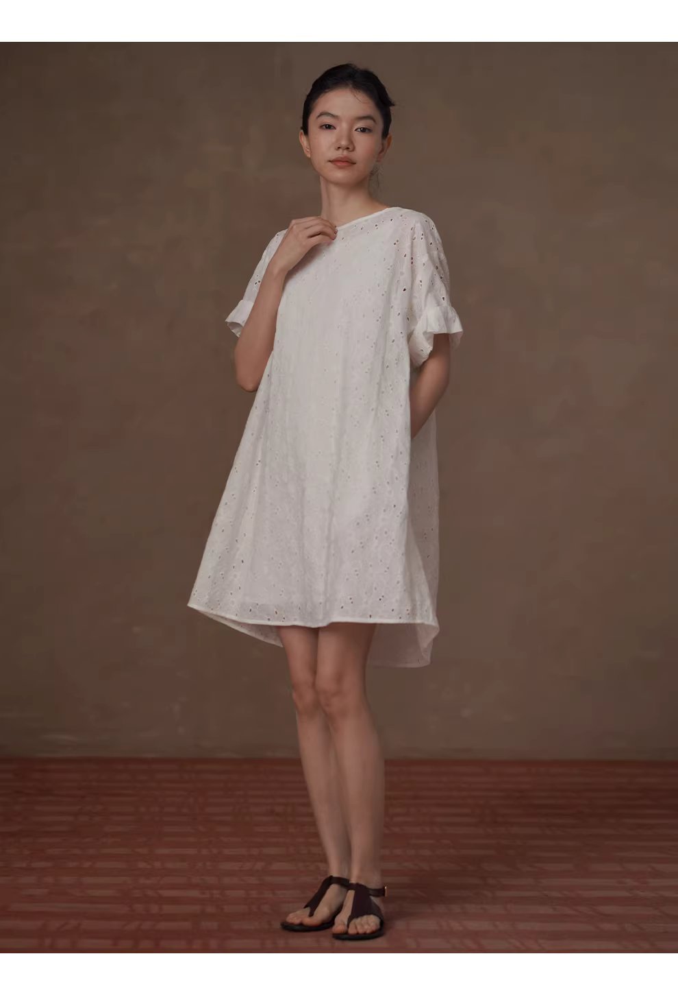 浪漫花園匠心之作100棉立體繡花A字顯瘦泡泡袖洋裝女,浪漫花園匠心之作100棉立體繡花A字顯瘦泡泡袖洋裝女,HBFS7007,浪漫花園匠心之作100棉立體繡花A字顯瘦泡泡袖洋裝女,吸濕排汗,版型修飾