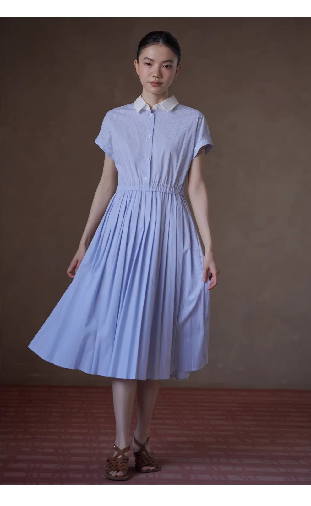 格林島嶼清新條紋洋裝親膚透氣撞色翻領收腰顯瘦洋裝,格林島嶼清新條紋洋裝親膚透氣撞色翻領收腰顯瘦洋裝,HBFS7008,格林島嶼清新條紋洋裝親膚透氣撞色翻領收腰顯瘦洋裝,軟糯親膚,版型顯瘦