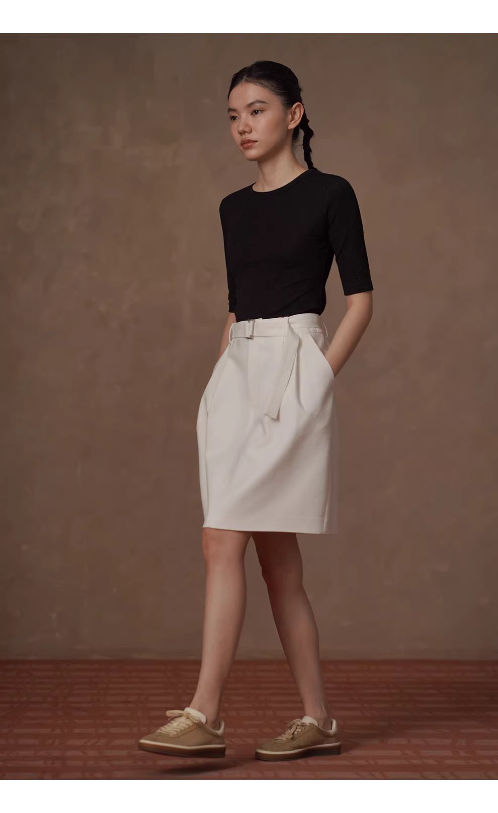 春日雲清爽實用半身裙顯瘦壓褶A子版型短版通勤裙,春日雲清爽實用半身裙顯瘦壓褶A子版型短版通勤裙,HBFS2004,春日雲清爽實用半身裙顯瘦壓褶A子版型短版通勤裙,鬆弛氛圍感,A字版修身