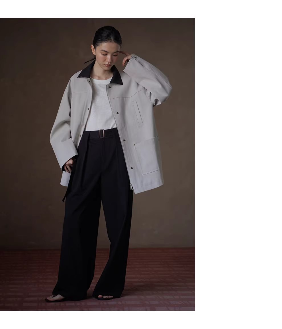 進階通勤氣質西裝褲高腰寬鬆寬腿顯瘦顯腿直腰帶長褲,進階通勤氣質西裝褲高腰寬鬆寬腿顯瘦顯腿直腰帶長褲,HBFS3006,進階通勤氣質西裝褲高腰寬鬆寬腿顯瘦顯腿直腰帶長褲,微彈舒適,版型修飾