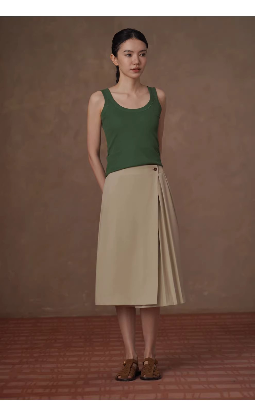 姐法式通勤一片圍裹式寬鬆直筒高腰不對稱壓褶顯瘦半身裙,姐法式通勤一片圍裹式寬鬆直筒高腰不對稱壓褶顯瘦半身裙,HBFS2018,姐法式通勤一片圍裹式寬鬆直筒高腰不對稱壓褶顯瘦半身裙,透氣舒適,版型顯瘦