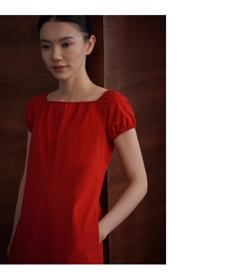 莉莉安的夏巨顯白100棉挺括立體裙型顯瘦方領氣質洋裝,莉莉安的夏巨顯白100棉挺括立體裙型顯瘦方領氣質洋裝,HBFS7043,莉莉安的夏巨顯白100棉挺括立體裙型顯瘦方領氣質洋裝,法式方領,氣質優雅