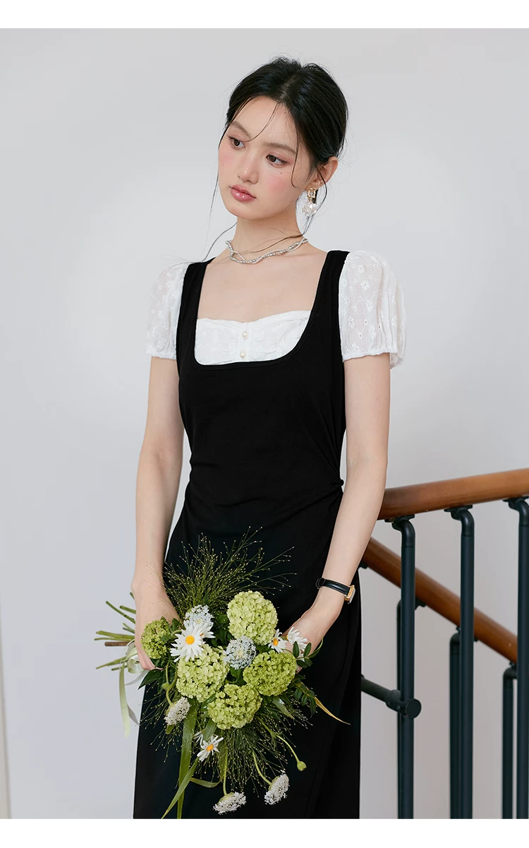 大尺碼女裝假兩件短袖法式方領洋裝女2026年新款長裙夏日裙子,大尺碼女裝假兩件短袖法式方領洋裝女2026年新款長裙夏日裙子,HBFS7118,大尺碼女裝假兩件短袖法式方領洋裝女2026年新款長裙夏日裙子,中大尺碼,假兩件式