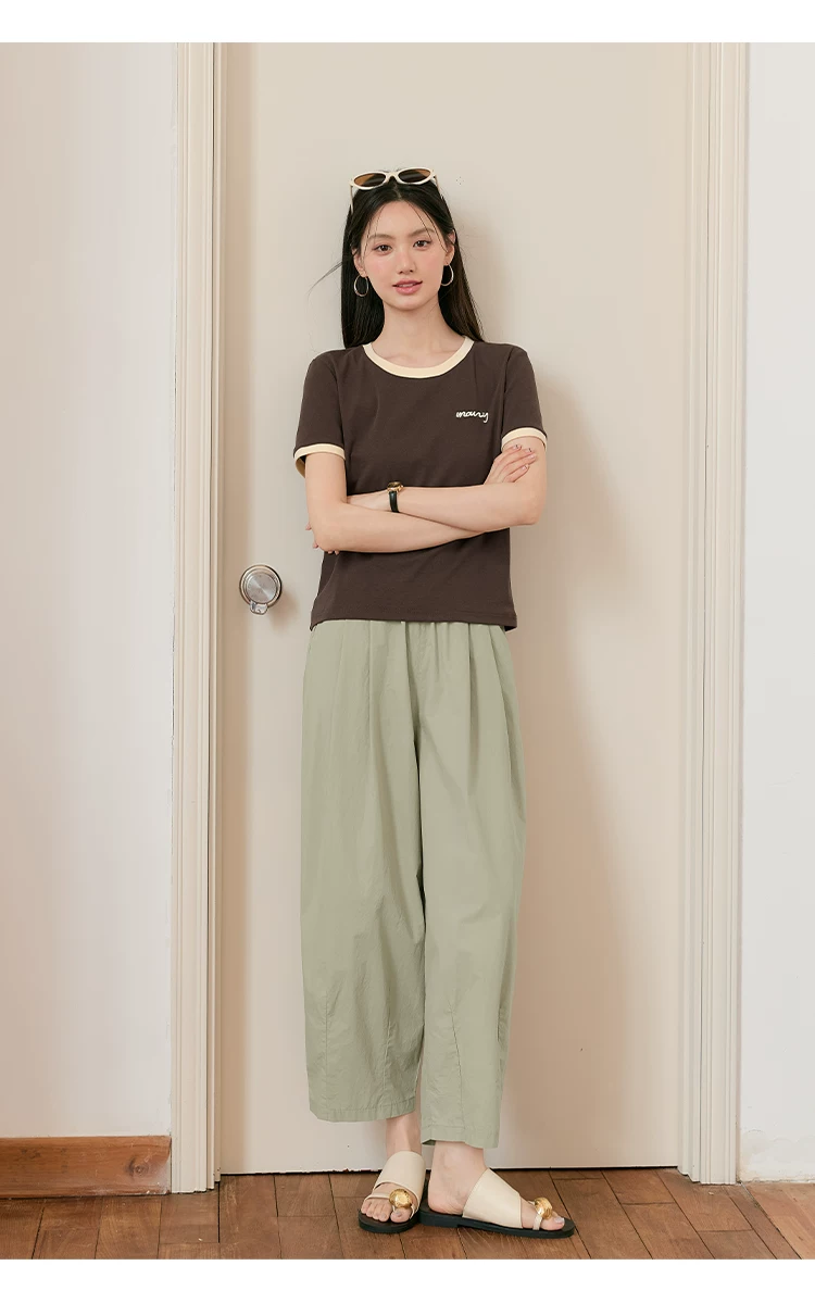 大尺碼寬鬆九分休閒褲女2026新款蘿蔔褲女薄款夏季卡其色褲子,大尺碼寬鬆九分休閒褲女2026新款蘿蔔褲女薄款夏季卡其色褲子,HBFS3057,大尺碼寬鬆九分休閒褲女2026新款蘿蔔褲女薄款夏季卡其色褲子,中大尺碼,遮肉廓形
