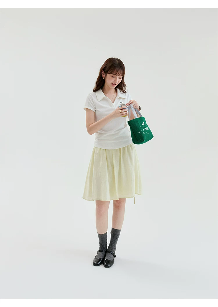 茶杯貓繡花短款麻感T恤女夏新款韓系短袖上衣,茶杯貓繡花短款麻感T恤女夏新款韓系短袖上衣,HBFS1271,茶杯貓繡花短款麻感T恤女夏新款韓系短袖上衣,半開翻領,刺繡細節