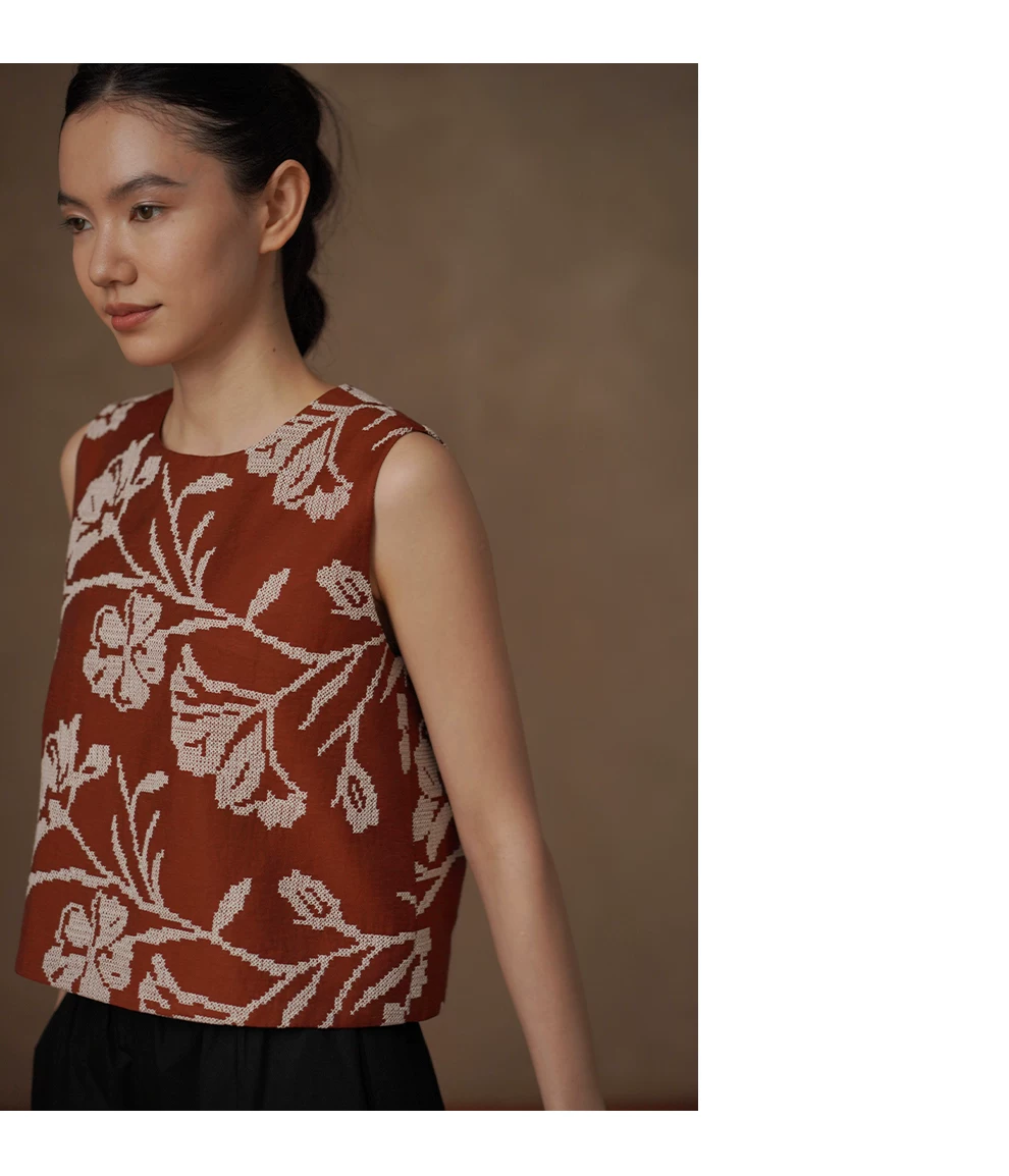 重工飽滿刺繡提花顯白圓領短版寬鬆無袖假日背心上衣女,重工飽滿刺繡提花顯白圓領短版寬鬆無袖假日背心上衣女,HBFS1329,重工飽滿刺繡提花顯白圓領短版寬鬆無袖假日背心上衣女,提花刺繡,顯白短版