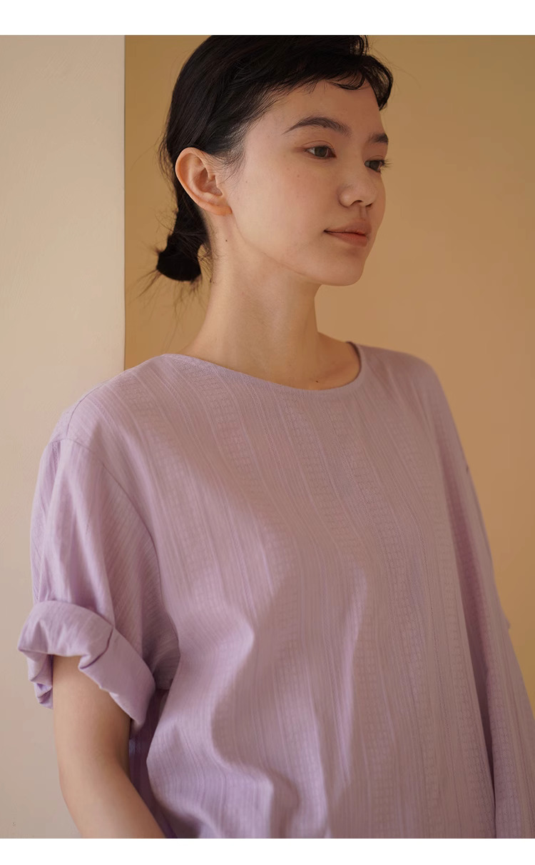 夢幻小人魚洋裝肌理感提花棉感親膚寬鬆A字顯瘦裙子女