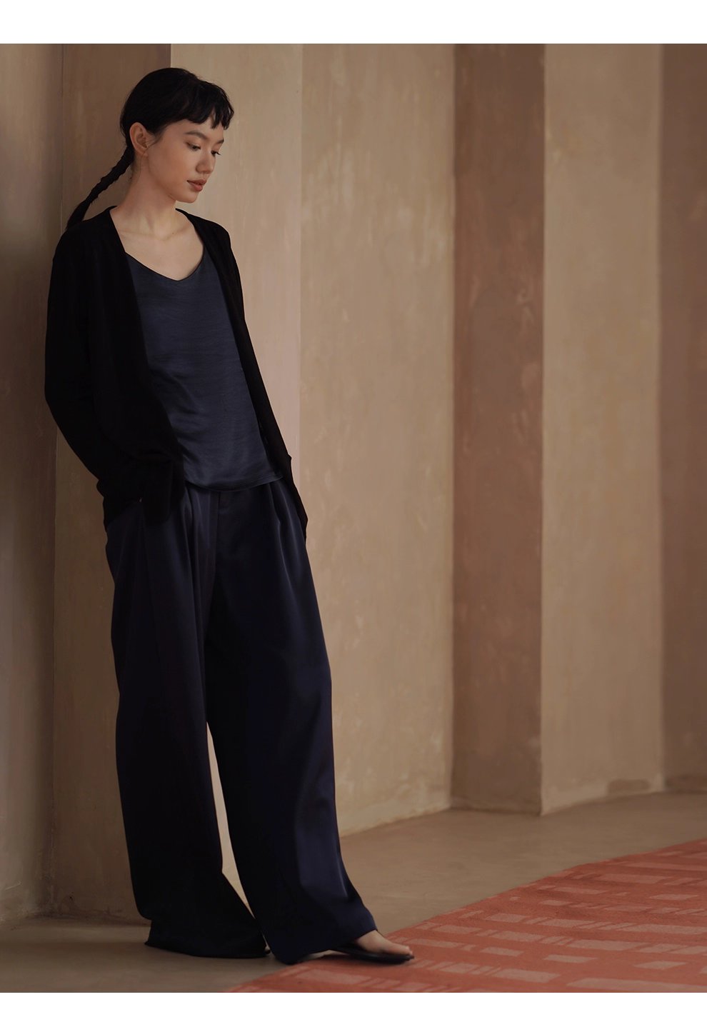 紙片人開襟衫萊賽爾亞麻輕薄寬鬆顯瘦慵懶通勤針織外套女