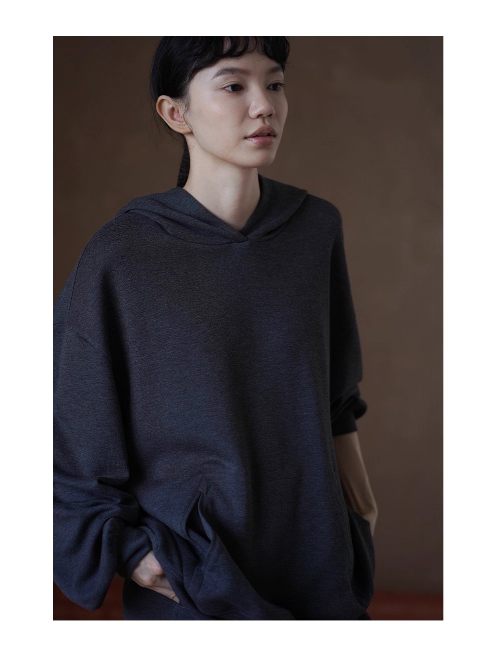 慵懶舒適無負擔寬鬆顯瘦休閒連帽衛衣高腰遮肉短褲套裝