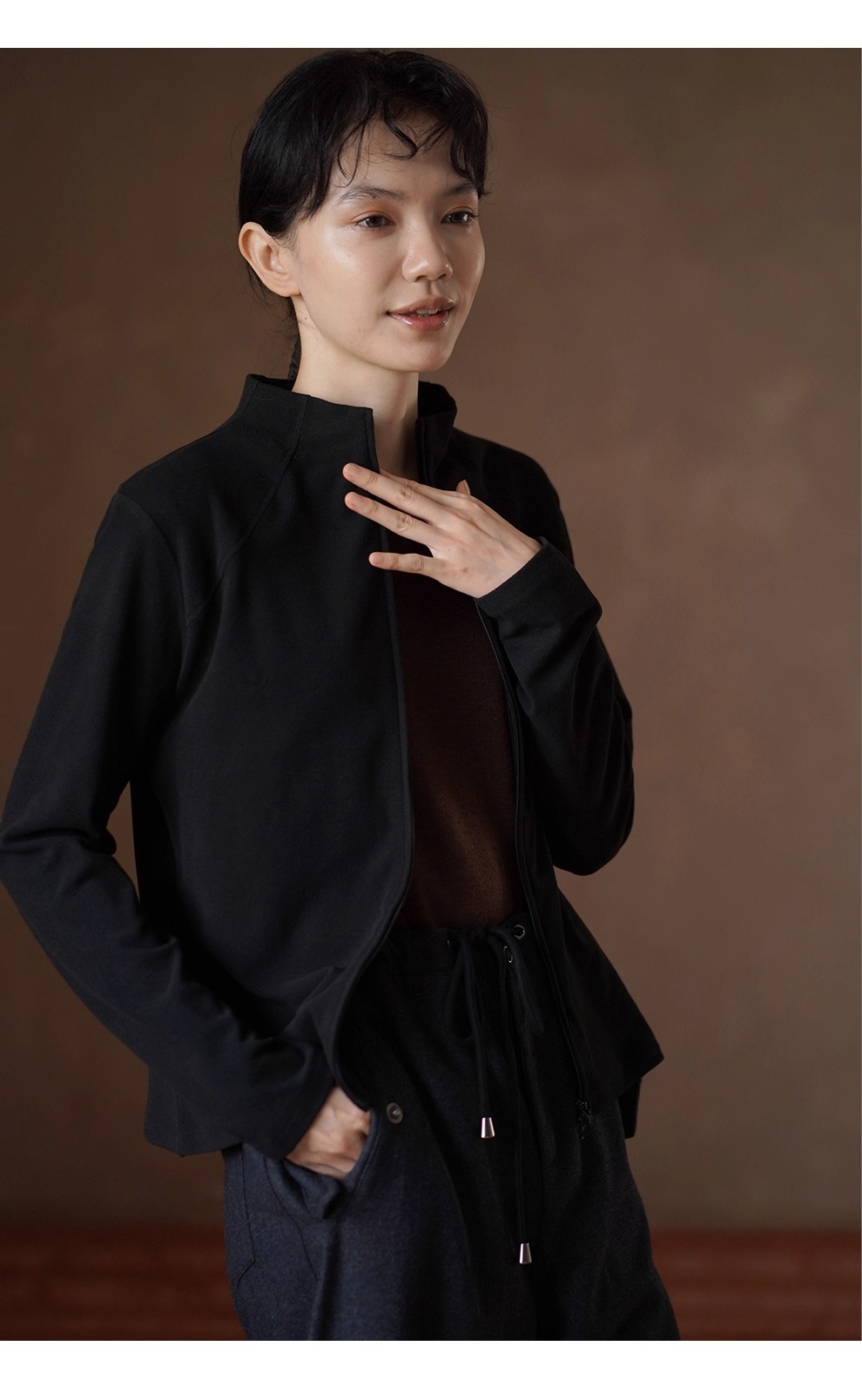 閉眼入基本彈性軟糯親膚保暖顯瘦剪裁外穿瑜珈合身外套