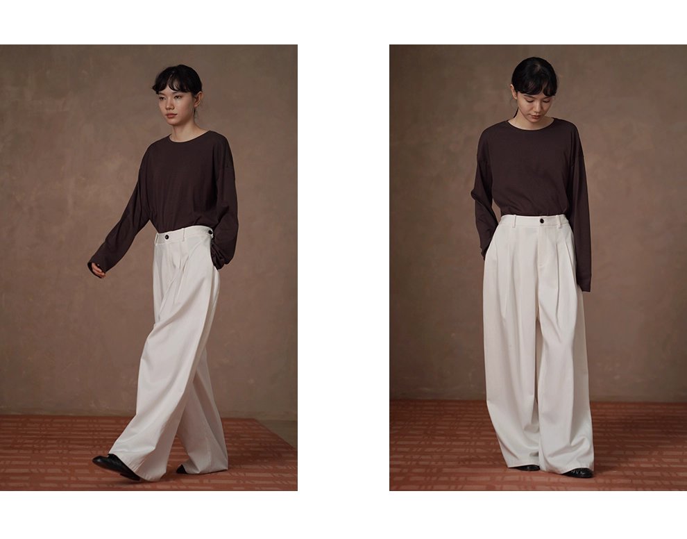 質感加分配色內搭T恤柔軟棉感寬鬆短長袖圓領顯瘦上衣