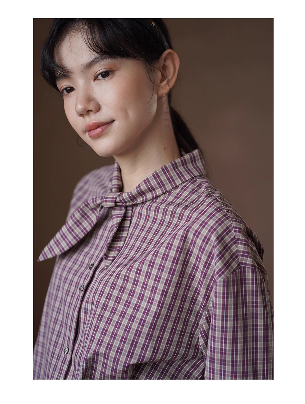 驚喜紅格紋襯衫柔軟100棉飄帶領結疊穿寬鬆顯瘦通勤上衣,驚喜紅格紋襯衫柔軟100棉飄帶領結疊穿寬鬆顯瘦通勤上衣,HBEW1121,驚喜紅格紋襯衫柔軟100棉飄帶領結疊穿寬鬆顯瘦通勤上衣,領結造型,全棉面料