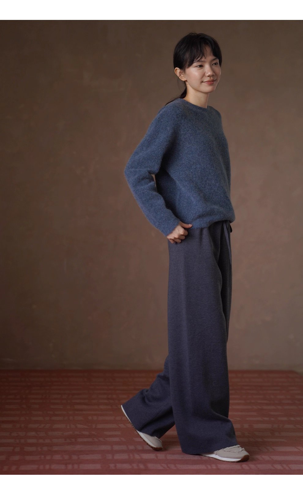 不畏冷空氣溫暖紅外線升溫垂感寬鬆顯瘦高腰針織通勤長褲,不畏冷空氣溫暖紅外線升溫垂感寬鬆顯瘦高腰針織通勤長褲,HBEW3036,不畏冷空氣溫暖紅外線升溫垂感寬鬆顯瘦高腰針織通勤長褲,高腰顯瘦,保暖蓄熱