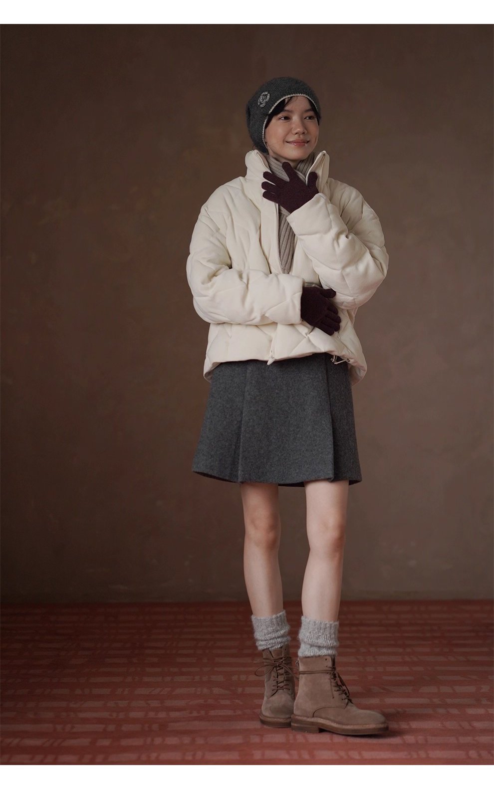 高羊毛粗呢料挺括厚實A字高腰工字褶顯瘦短款半身裙女,高羊毛粗呢料挺括厚實A字高腰工字褶顯瘦短款半身裙女,HBEW2025,高羊毛粗呢料挺括厚實A字高腰工字褶顯瘦短款半身裙女,工字壓褶,羊毛混紡