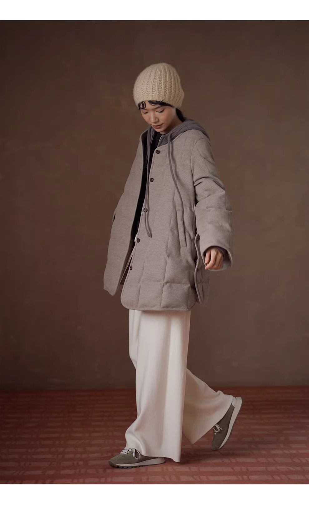 溫柔鬆弛寬鬆高支羊毛混紡高腰鬆緊針織褲顯瘦通勤長褲,溫柔鬆弛寬鬆高支羊毛混紡高腰鬆緊針織褲顯瘦通勤長褲,HBEW3044,溫柔鬆弛寬鬆高支羊毛混紡高腰鬆緊針織褲顯瘦通勤長褲,闊腿寬褲,羊毛混紡