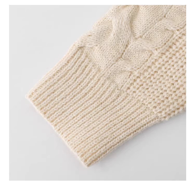 韓系杏色麻花高領毛衣女25冬季新款寬鬆長袖上衣,韓系杏色麻花高領毛衣女25冬季新款寬鬆長袖上衣,HBEW1156,韓系杏色麻花高領毛衣女25冬季新款寬鬆長袖上衣,高領毛衣,麻花針織