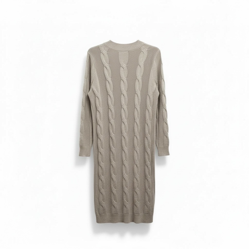 修身顯瘦麻花紋毛衣洋裝女冬季百搭通勤連衣裙,修身顯瘦麻花紋毛衣洋裝女冬季百搭通勤連衣裙,5W167002,修身顯瘦麻花紋毛衣洋裝女冬季百搭通勤連衣裙,麻花針織,百搭實穿