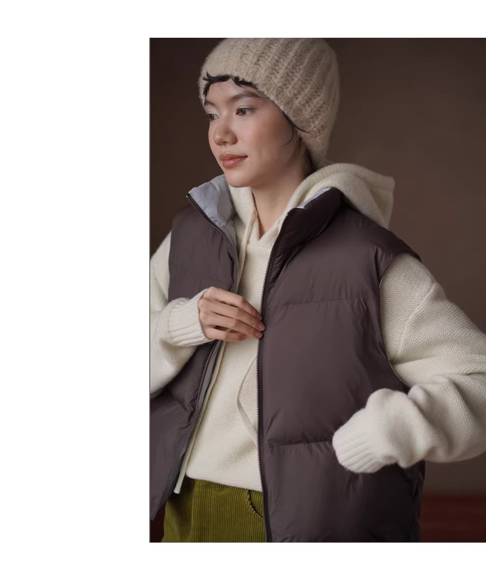 一衣多穿輕薄防風巧克力撞色蓬鬆疊穿短休閒棉服馬甲,一衣多穿輕薄防風巧克力撞色蓬鬆疊穿短休閒棉服馬甲,HBEW5119,一衣多穿輕薄防風巧克力撞色蓬鬆疊穿短休閒棉服馬甲,撞色拼接,蓬鬆輕盈