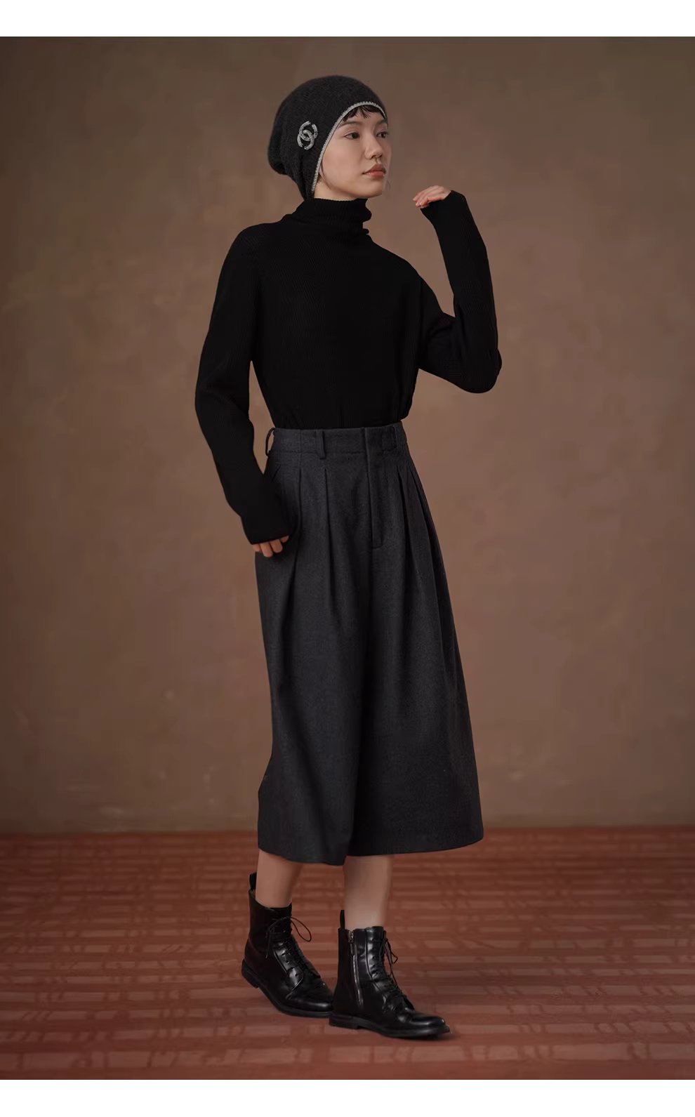 敦克信箱40羊毛斜紋法蘭尼直筒高腰顯瘦通勤八分褲女,敦克信箱40羊毛斜紋法蘭尼直筒高腰顯瘦通勤八分褲女,HBEW3061,敦克信箱40羊毛斜紋法蘭尼直筒高腰顯瘦通勤八分褲女,日常通勤,羊毛混紡