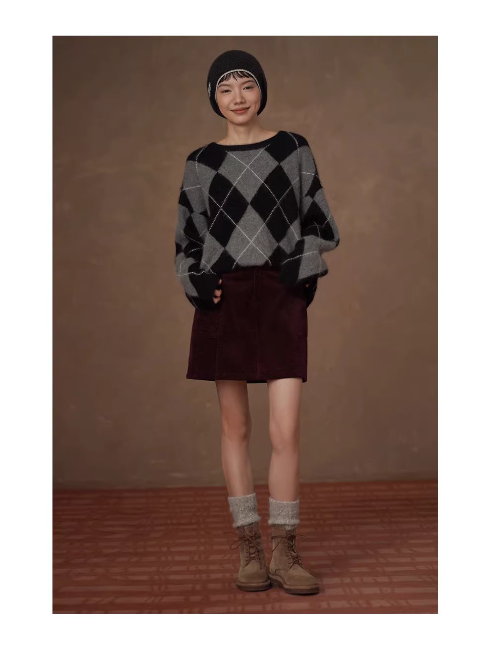 新篇章細軟坑條燈芯絨A字版型立體分割高腰顯瘦半身裙女,新篇章細軟坑條燈芯絨A字版型立體分割高腰顯瘦半身裙女,HBEW2040,新篇章細軟坑條燈芯絨A字版型立體分割高腰顯瘦半身裙女,復古甜美,燈芯絨