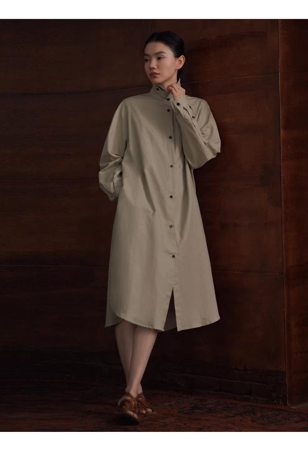 日常友善清透亞麻棉混紡襯衫領寬鬆H版型腰帶通勤洋裝,日常友善清透亞麻棉混紡襯衫領寬鬆H版型腰帶通勤洋裝,HBFS7003,日常友善清透亞麻棉混紡襯衫領寬鬆H版型腰帶通勤洋裝,通勤俐落,棉麻材質