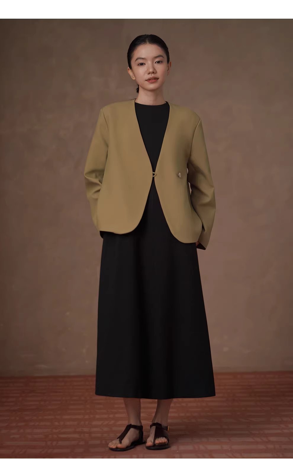 搖曳步履優雅A字顯瘦廓形圓領背心長款通勤垂感洋裝,搖曳步履優雅A字顯瘦廓形圓領背心長款通勤垂感洋裝,HBFS7009,搖曳步履優雅A字顯瘦廓形圓領背心長款通勤垂感洋裝,親膚舒適,簡約剪裁